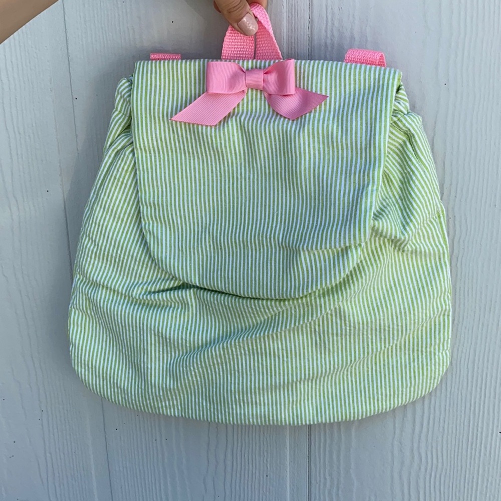 NEW Toddler size seersucker backpack
